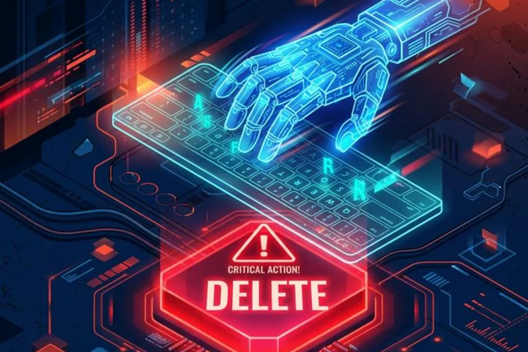 封面主图：AI删库警告