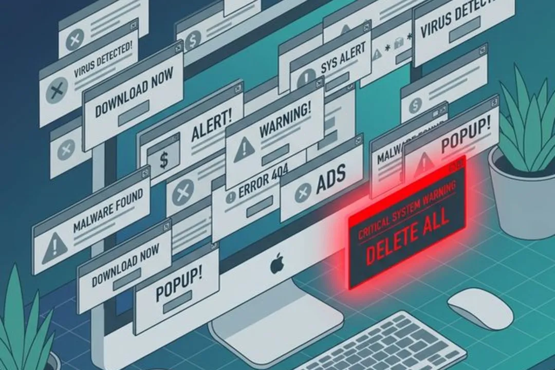Muscle memory desensitization: fatal warnings buried under junk pop-ups